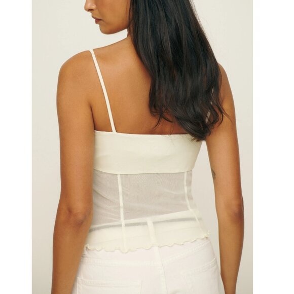 Reformation Milly Top in Fior Di Latte - Picture 3 of 8